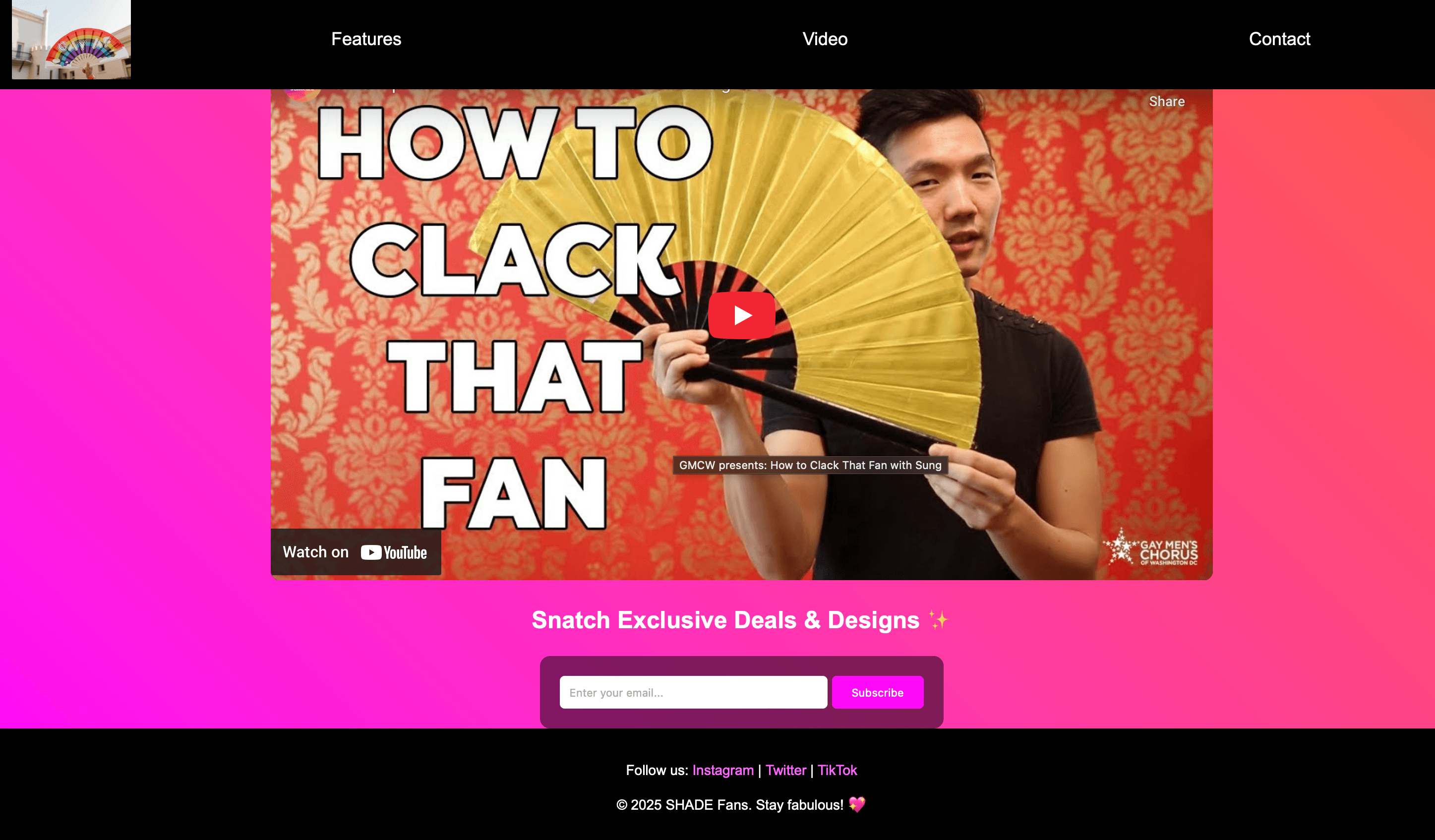Product Landing Page Screenshot